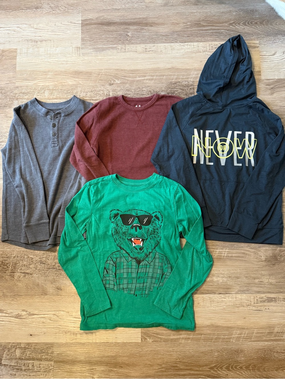 Boys Misc. Long Sleeve Shirts Bundle Size Medium (8/10)